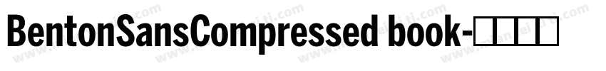 BentonSansCompressed book字体转换